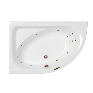 Гидромассажная ванна WHITECROSS Aquarella 0108.170110.100.SMART.BR левая 170x110 см Smart бронза